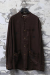 Mutedance 24 Spring/Summer Tussah Silk/Linen Round Neck Jacket Shirt Series MD-MD24SS177-ZONG PM134